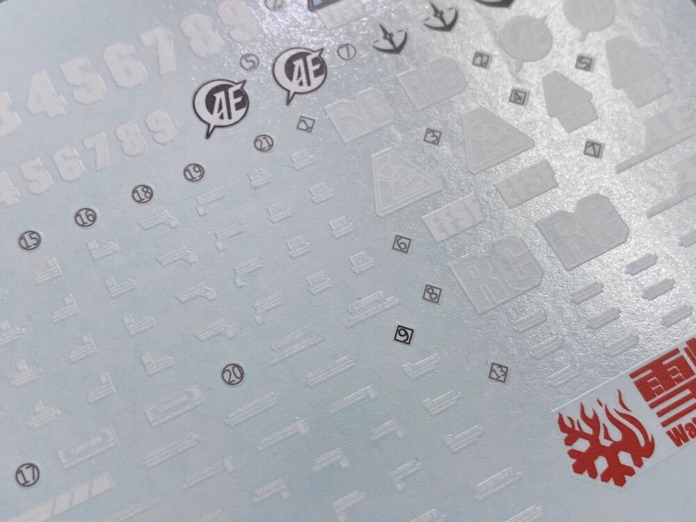 Flaming-Snow MG-71 Jesta Cannon Fluorescent Decals