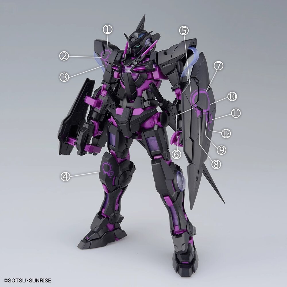 Flaming-Snow MG-123 Gundam Exia (Recirculation Neon Purple) Fluorescent Decals