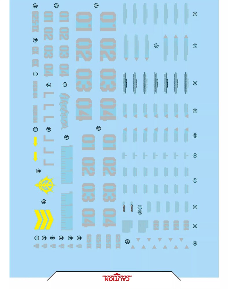 Flaming-Snow MG-142 Acguy Fluorescent Decals