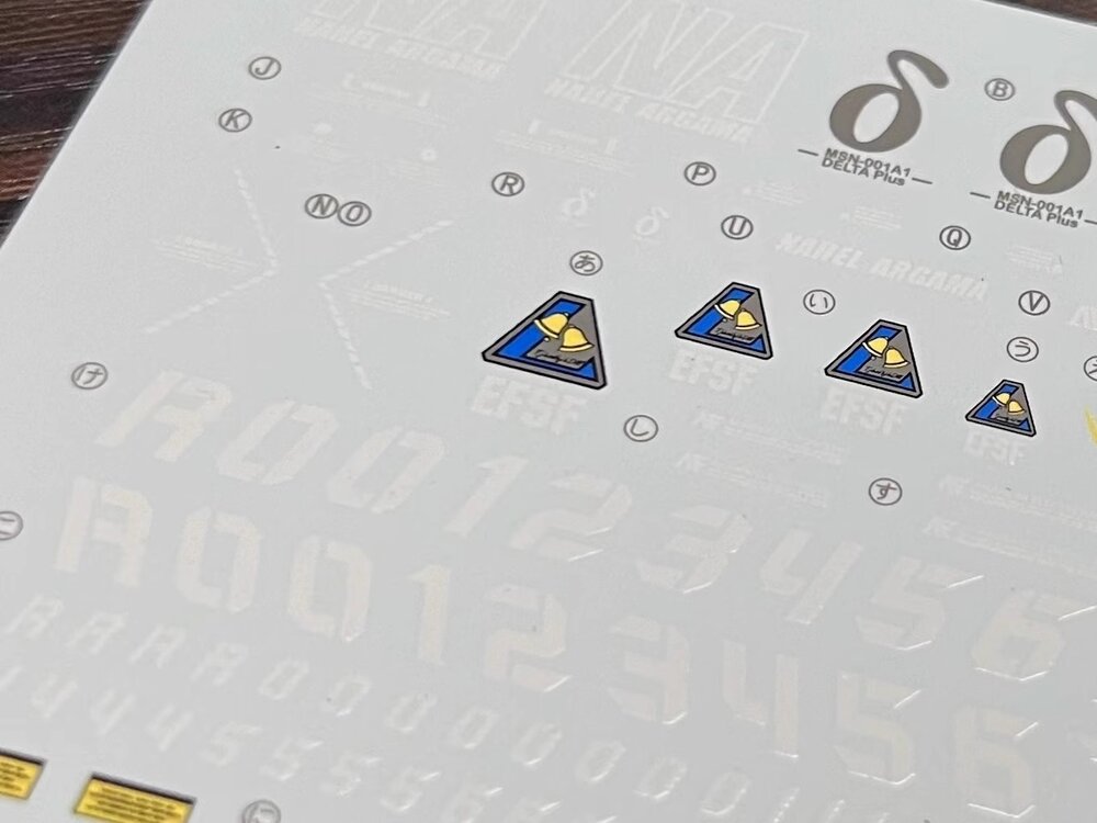 Flaming-Snow MG-108 Delta Plus Fluorescent Decals
