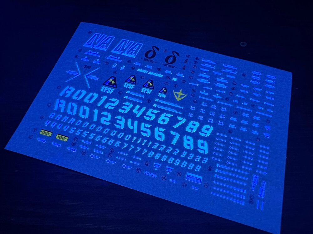 Flaming-Snow MG-108 Delta Plus Fluorescent Decals