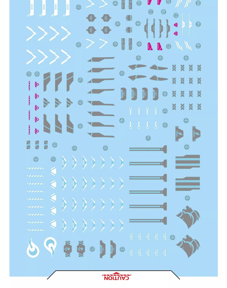 Flaming-Snow HG-65 Darilbalde Fluorescent Decals