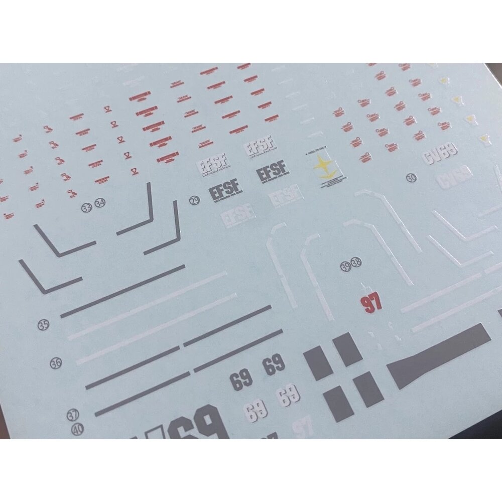 Flaming-Snow HG-11 GTO GM-79-SC / RGM-79-HC Fluorescent Decals