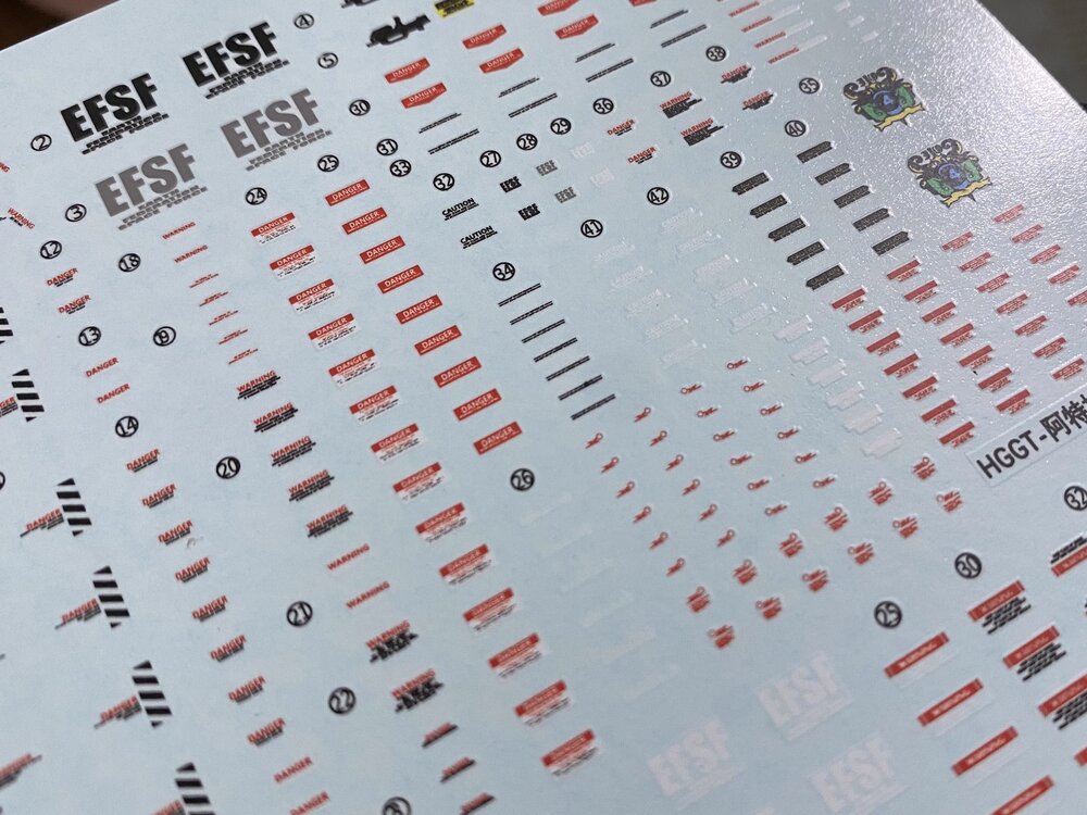 Flaming-Snow HG-03 Atlas + Ground Type S Fluorescent Decals