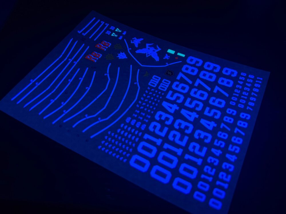 Flaming-Snow HG-48 MS-14S Gelgoog Universal Fluorescent Decals
