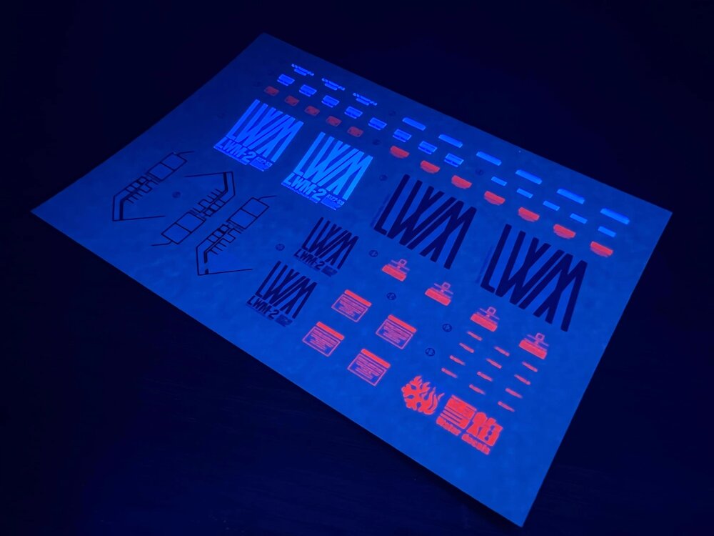 Flaming-Snow RE-14 Gundam Lindwurm Fluorescent Decals