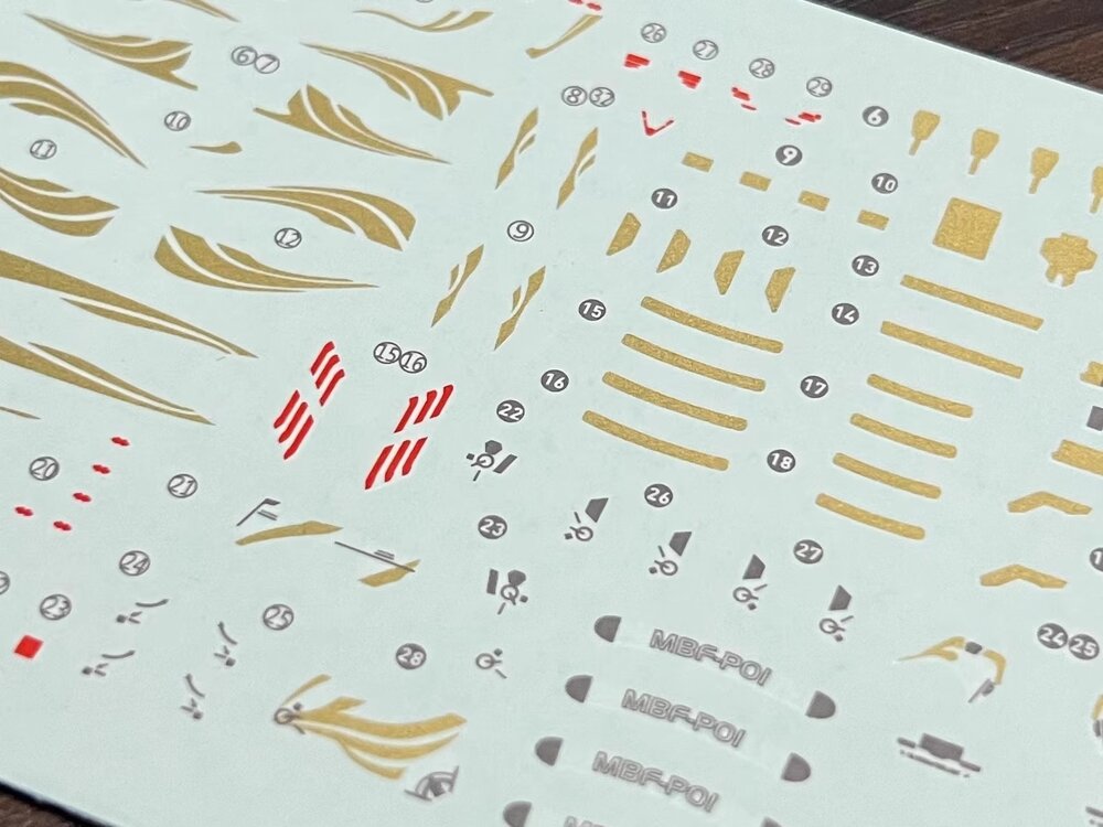 Flaming-Snow RG-24-1 Astray Gold Frame Amatsu Hana (Gold Coated) Fluorescent Decals