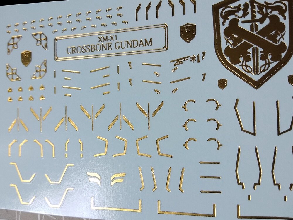 Flaming-Snow RG-31-1 Crossbone Gundam X1 Hot Stamping Decals