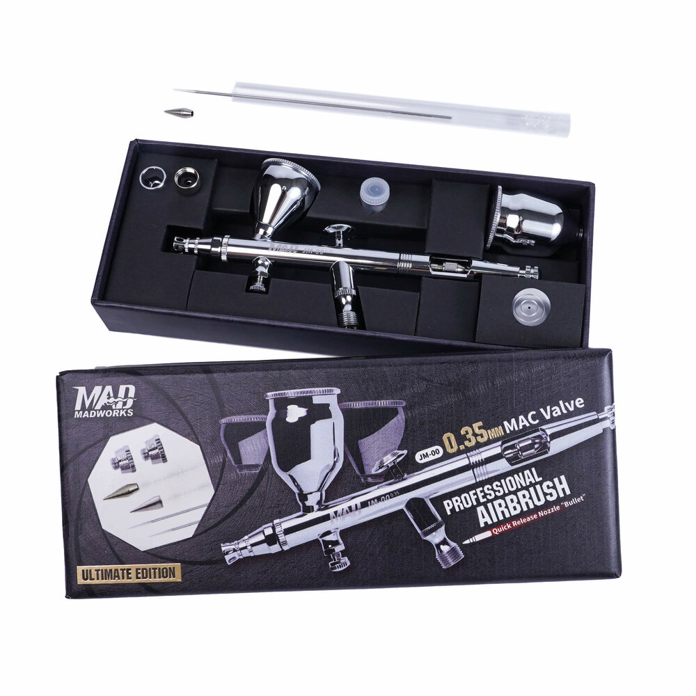 Madworks Professional Airbrush Ultimate Edition with MAC Valve + 0.5mm nozzle set JM-00U