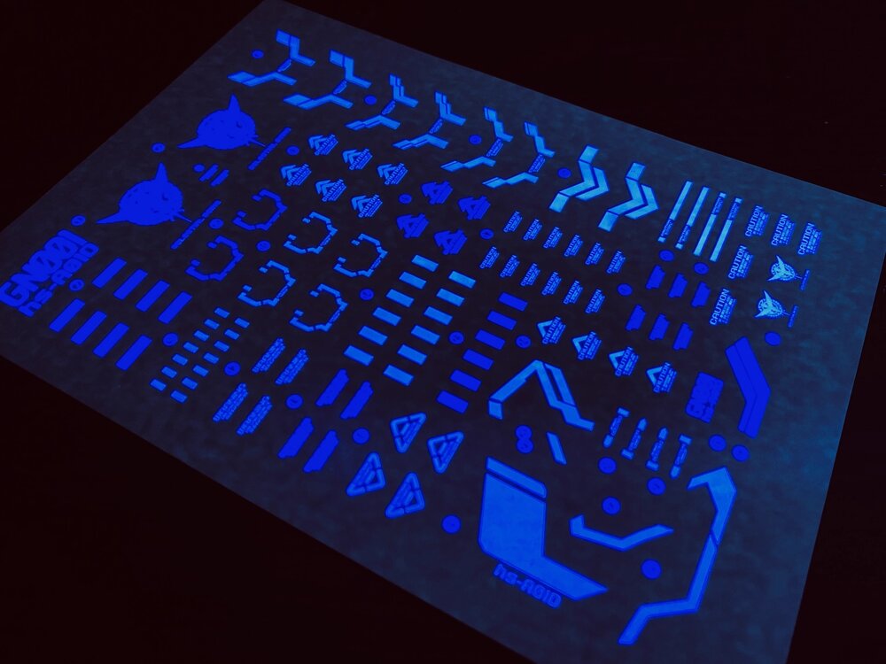 Flaming-Snow PG-X Gundam Avalanche Exia Fluorescent Decals