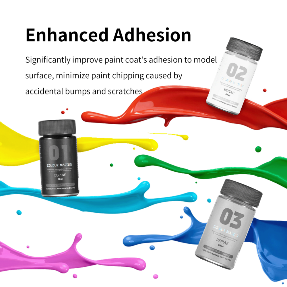 DSPIAE Acrylic Surface Primer Gloss Black 50ml APS-01