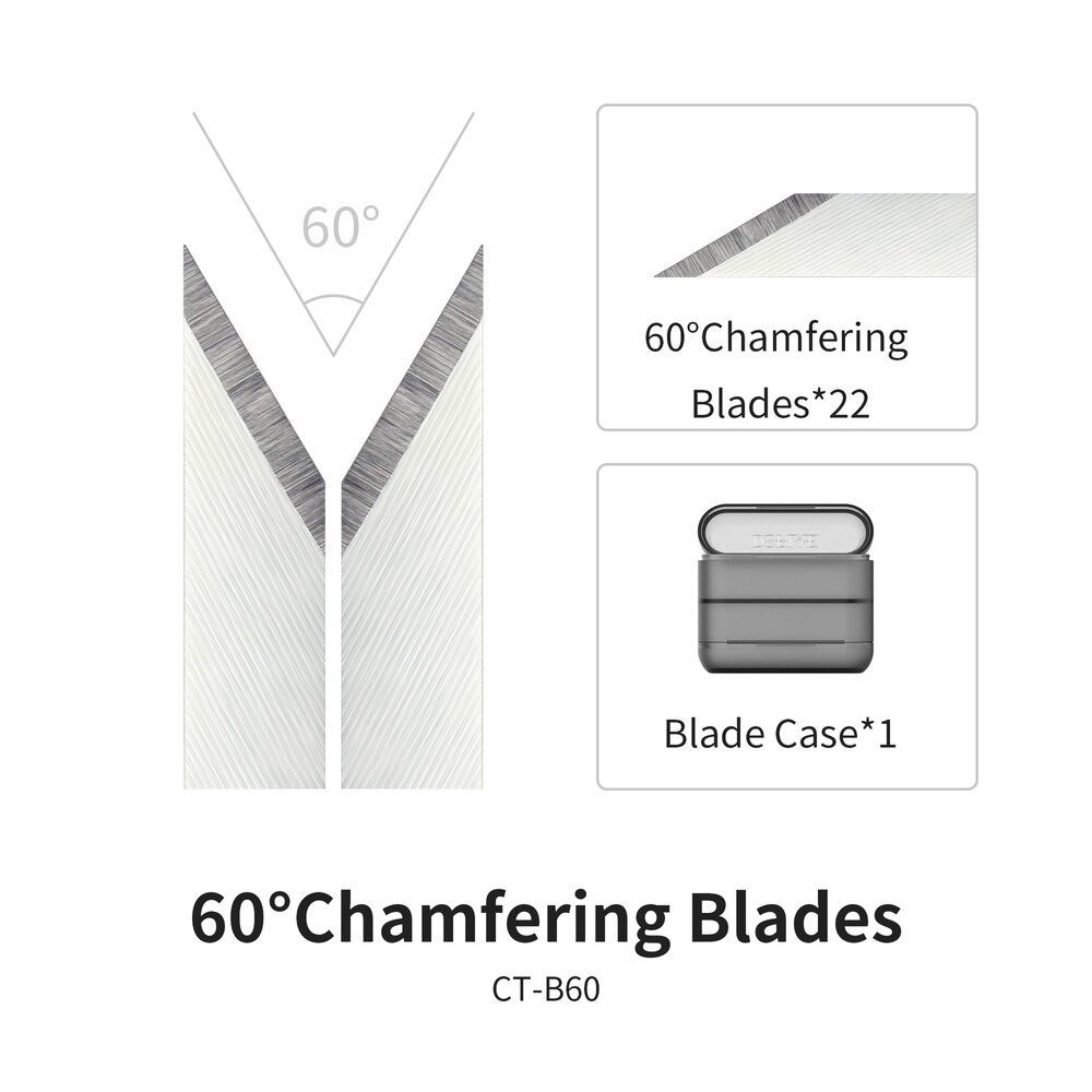 DSPIAE 60&deg; or 90&deg; Chamfering Blades