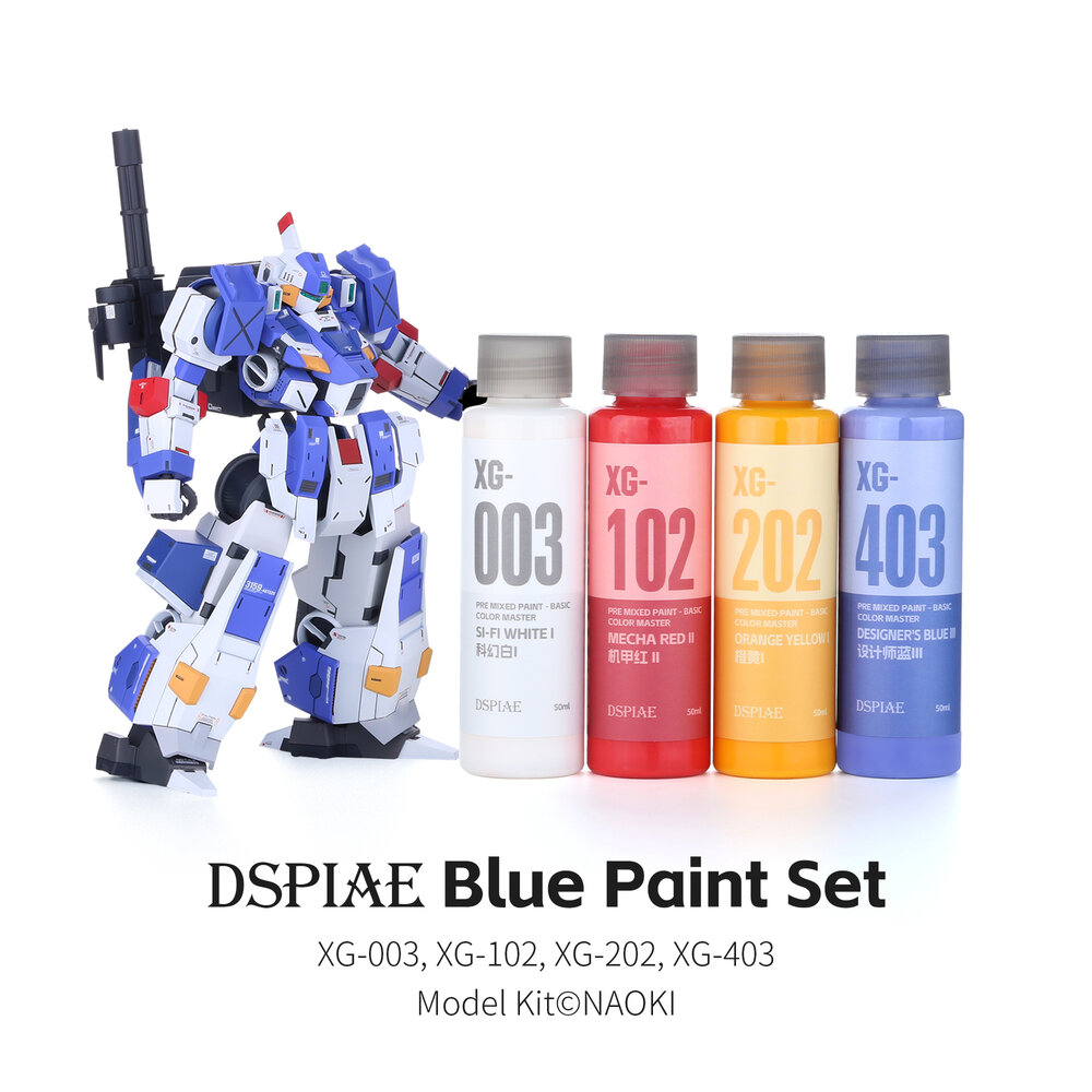 DSPIAE Pre-Mixed Acrylic Paints 50ml Designer's Blue III XG-403