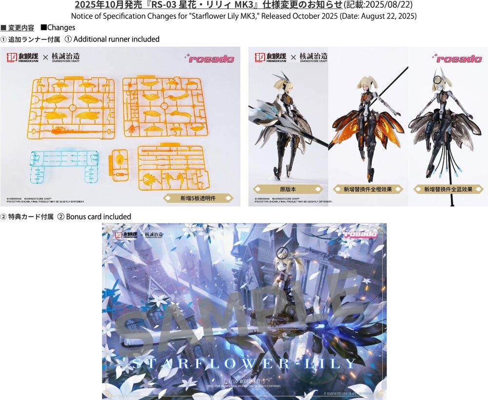 Hemoxian x Earnestcore Craft 1/10 RS-03 Starflower Lily MK3