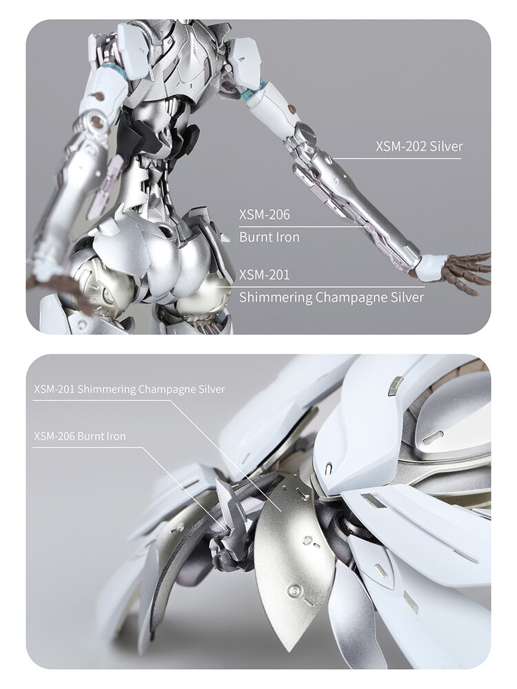 DSPIAE Pre-Mixed Acrylic Paints 50ml Metallic Sea Blue XSM-005