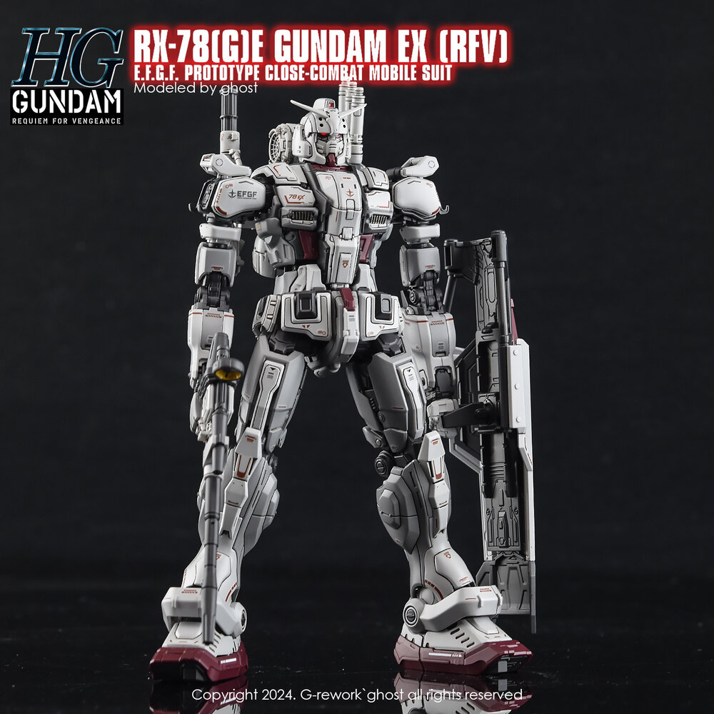 G-REWORK HG RX-78(G)E Gundam EX (RFV) Decals