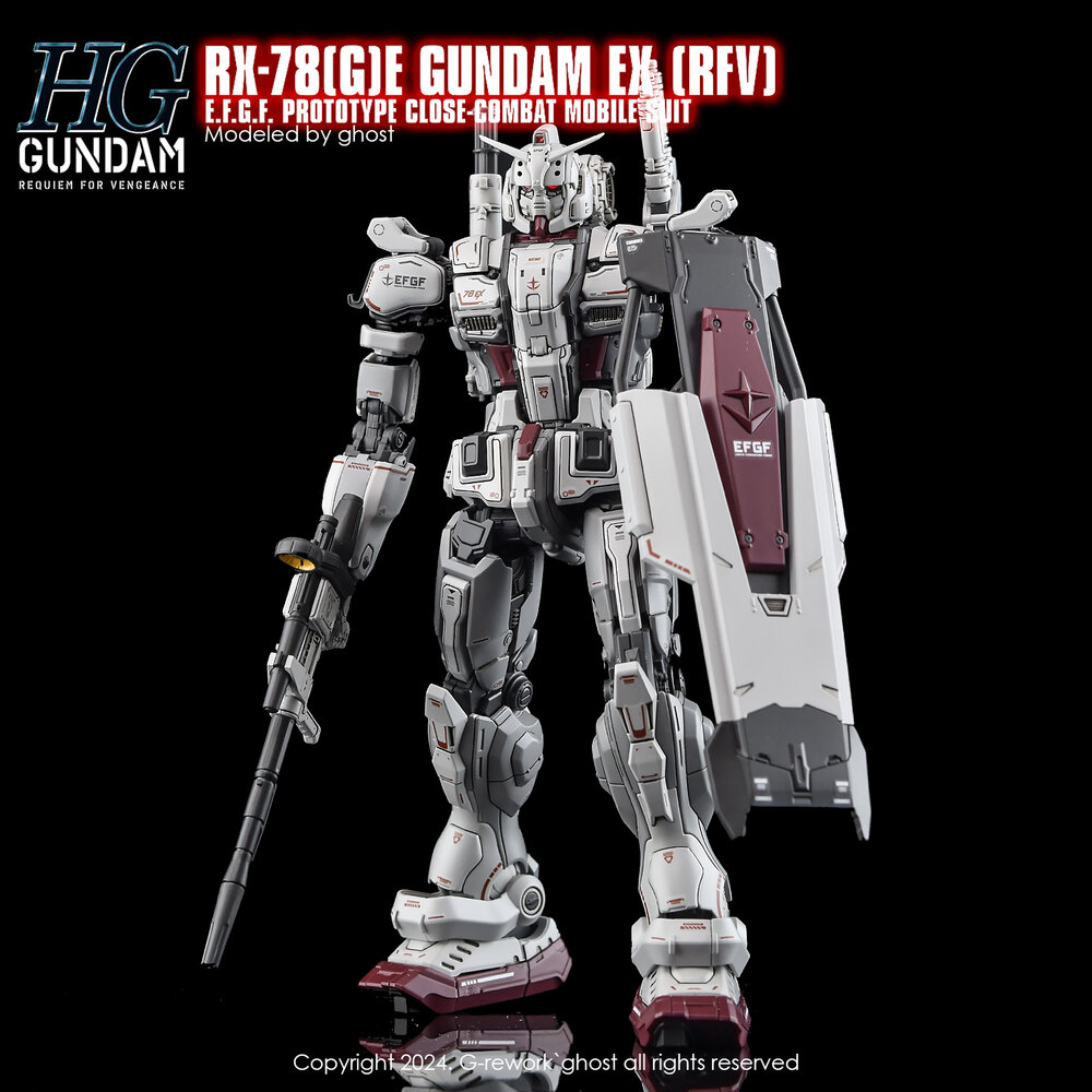 G-REWORK HG RX-78(G)E Gundam EX (RFV) Decals