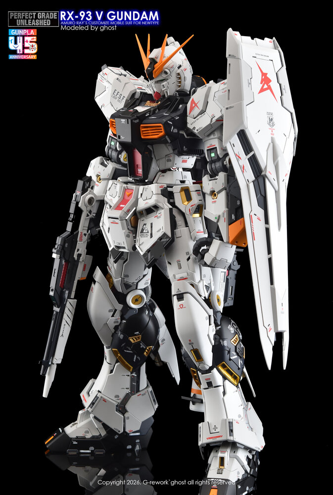 G-REWORK PG Unleashed RX-93 V Gundam Decals