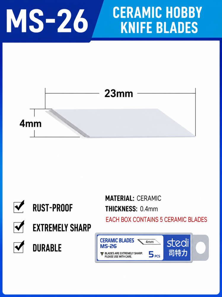 Stedi Reserve 4mm Keramische Mesjes MS-26