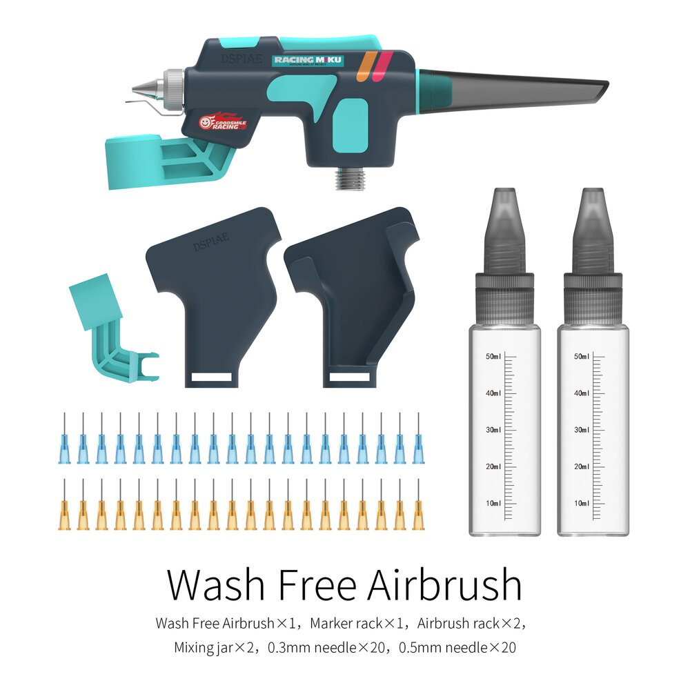 DSPIAE Wash-Free Airbrush Set Racing Miku 2026 Ver. PT-AB-GSR2026