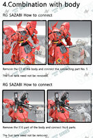 RG MSN-04 Sazabi Dual Gatling Gun plus Metal Chains (Resin Pakket)