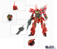 JAO Parts, RG Sinanju Metal Set Rood 15 Opties