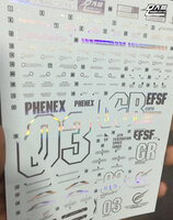 DL-Decal P08 voor Unicorn Phenex Holo/Candy Blauw