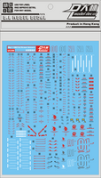 DL-Decal UC06 voor MG Unicorn Full Armor 3 Vellen