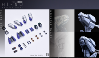 AnchoreT YujiaoLand MG Hi-Nu EnHanced version Dress-up Kit +  Anchoret Decals