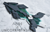 AnchoreT YujiaoLand MG Sinanju Stein, Unicorn en NU AADE Shield Dress-up Kit