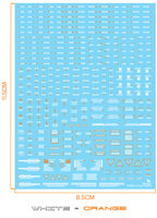 Delpi-Decal 1/100 Caution Signs Wit Oranje