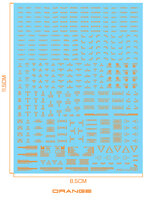 Delpi-Decal 1/100 Caution Signs Oranje