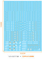 Delpi-Decal 1/144 Caution Signs Wit Oranje