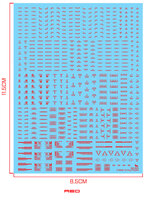 Delpi-Decal 1/144 Caution Signs Rood