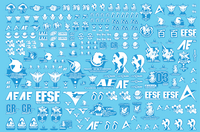 Delpi-Decal Federation Universal Century Emblemen Lichtgevend