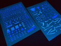 Flaming-Snow PG-01 Gundam Exia Full Set Fluorescerend Decals