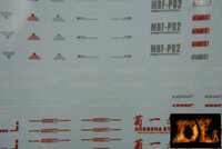 DL-Decal P02 voor PG Astray Red MBF-P02 2 Vellen