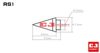 CJ Hobby 1/144 Metal Shoulder Spikes RS1 3ps