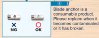 Echo Tech Blade Anchor [Thin Blades] for Ultrasonic Cutter ZH15