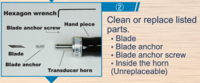 Echo Tech Thin Long Blade Set for Ultrasonic Cutter ZH16S