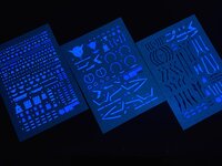 Flaming-Snow PG-01 Gundam Exia Full Set Fluorescerend Decals