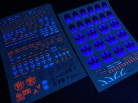 Flaming-Snow MG-08 Hi-Nu Ver. Ka. + HWS Fluorescent Decals