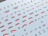 Flaming-Snow MG-160 Narrative Gundam C-Packs Ver. Ka Fluorescent Decals