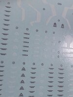 Flaming-Snow MG-28 Dynames Fluorescent Decals