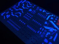 Flaming-Snow MG-28 Dynames Fluorescent Decals
