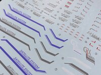 Flaming-Snow MG-77 Gundam X Fluorescent Decals