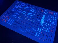 Flaming-Snow MG-107 Zeta Ver. 2.0 Fluorescent Decals