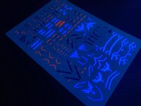 Flaming-Snow MG-40 Sinanju Stein (Narrative Ver.) Fluorescent Decals