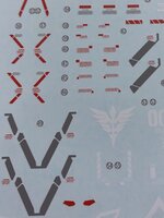 Flaming-Snow MG-40 Sinanju Stein (Narrative Ver.) Fluorescent Decals