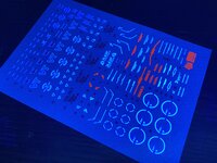 Flaming-Snow MG-56 Slash Zaku Phantom (Yzak Jule Custom) Fluorescent Decals